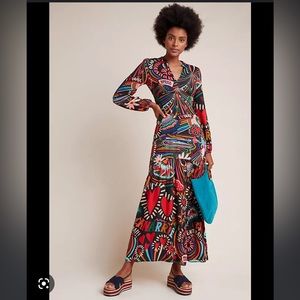 NWOT Farm Rio x Anthropologie Baleares maxi dress